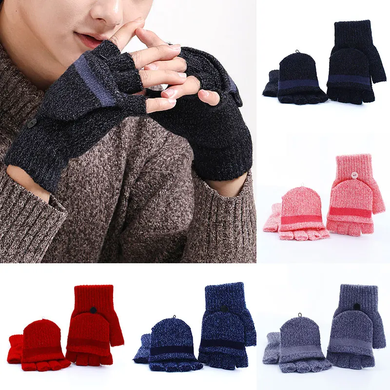 Hand Warmer Knitted Flip Gloves 1 Pairs Outdoor Cycling Gloves Flip Cover Fingerless Gloves Solid Color Half Finger Mittens
Hand Warmer Knitted Flip Gloves 1 Pairs Outdoor Cycling Gloves Flip Cover Fingerless Gloves Solid Color Half Finger Mittens