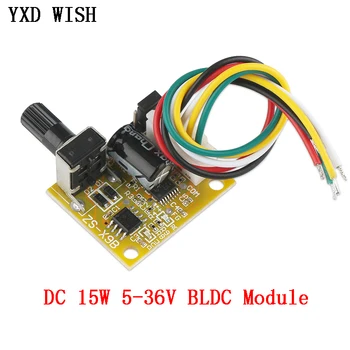 BLDC Three-Phase Motor Speed Controller No Hall DC 5-36V BLDC Brushless Driver Board Module 15W BLDC Motor Speed Controller
BLDC Three-Phase Motor Speed Controller No Hall DC 5-36V BLDC Brushless Driver Board Module 15W BLDC Motor Speed Controller
