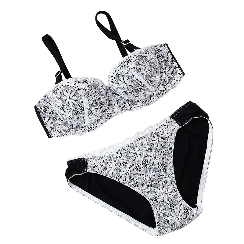 2 Pcs/Sets Women Seamless Half Cup Lace Bra Set Small Breasts Sexy Back Closure Tow Hook Girl's Underwear Push Up Bra Set
2 Pcs/Sets Women Seamless Half Cup Lace Bra Set Small Breasts Sexy Back Closure Tow Hook Girl's Underwear Push Up Bra Set