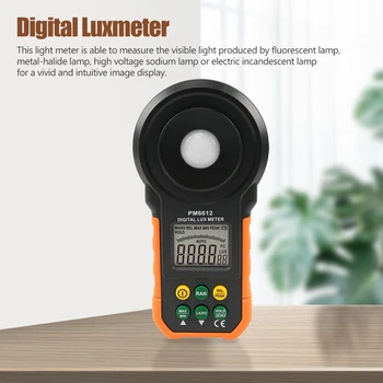 Large Screen Illumination Meter PM6612 ABS Light Tester High LCD Display Digital Luxmeter Levels 200000Lux Handheld
Large Screen Illumination Meter PM6612 ABS Light Tester High LCD Display Digital Luxmeter Levels 200000Lux Handheld