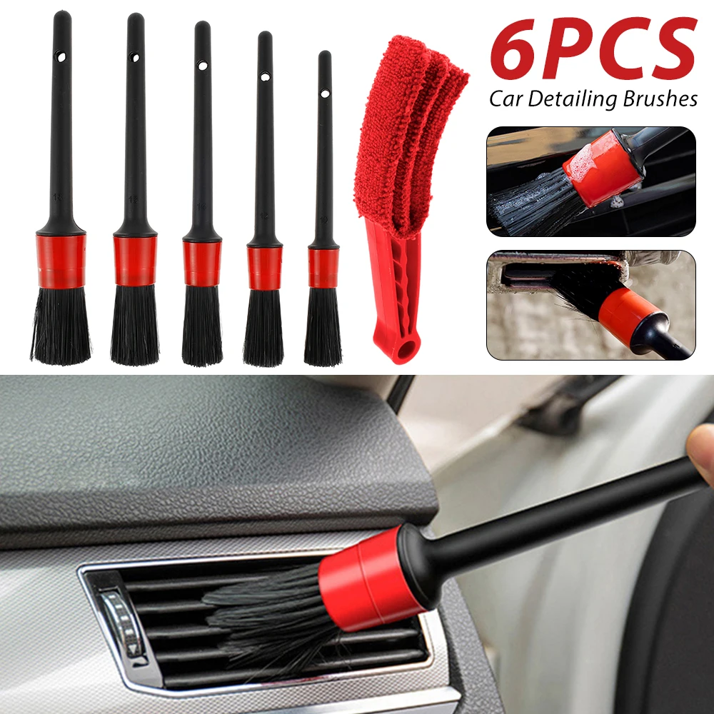 6pcs Car Detailing Brushes Auto Care Cleaning Wheels Engine Emblems Air Vent Multifunction Tools Car Interior Detail Brush Set
6pcs Car Detailing Brushes Auto Care Cleaning Wheels Engine Emblems Air Vent Multifunction Tools Car Interior Detail Brush Set
