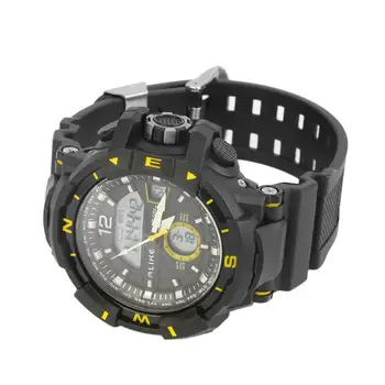ALIKE Men Analog Digital Waterproof Stopwatch Sport Wrist Watch with Red/Orange/Blue/White/Yellow color New Hot Selling
ALIKE Men Analog Digital Waterproof Stopwatch Sport Wrist Watch with Red/Orange/Blue/White/Yellow color New Hot Selling
