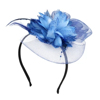 Women's Small hairpin feather hat Blue
Women's Small hairpin feather hat Blue