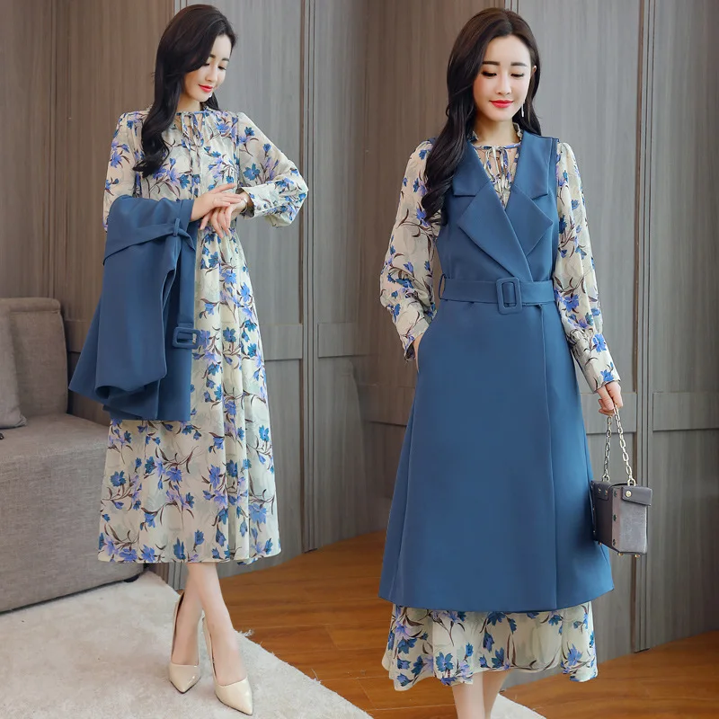 2019 Spring Clothing Two-Piece Set Korean-style Trend Versatile Casual Slimming Slim Fit Elegant with Belt-Style Set
2019 Spring Clothing Two-Piece Set Korean-style Trend Versatile Casual Slimming Slim Fit Elegant with Belt-Style Set