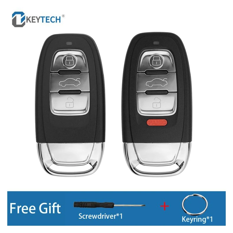 OkeyTech 3/4 Buttons Replacement Remote Control Car Key Shell Cover For Audi A4L A6L Q5 A5 754C / 754G With Uncut Blade FOB | Автомобили и