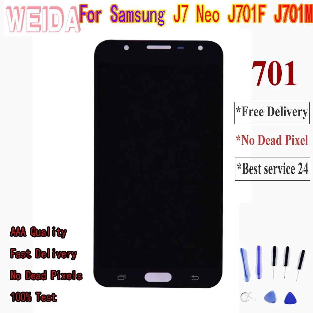 5.5'' LCD For SAMSUNG Galaxy J7 Neo LCD Display J701 J701F J701M J701MT Touch Screen LCD Assembly Replacement Parts
5.5'' LCD For SAMSUNG Galaxy J7 Neo LCD Display J701 J701F J701M J701MT Touch Screen LCD Assembly Replacement Parts