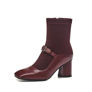 2020 Boots Women Genuine Leather Mid-calf Boots Fashion High Heels Autumn Winter Party Prom Shoes Woman Office
2020 Boots Women Genuine Leather Mid-calf Boots Fashion High Heels Autumn Winter Party Prom Shoes Woman Office