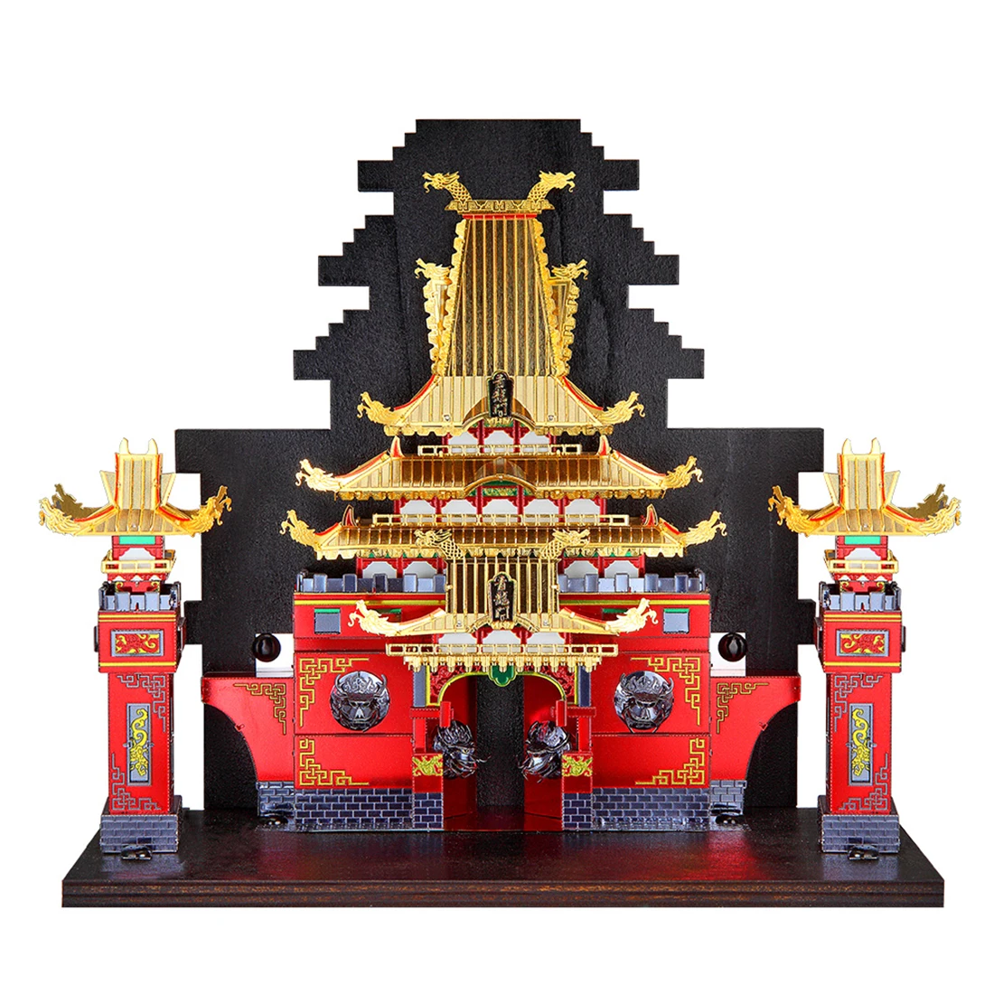 18.5(L) x 11(W) x 16.5(H)cm Book End of Dragon Gate Model Kits DIY Hanmade Jigsaw Toy 3D Metal Puzzle Model Home Decor
18.5(L) x 11(W) x 16.5(H)cm Book End of Dragon Gate Model Kits DIY Hanmade Jigsaw Toy 3D Metal Puzzle Model Home Decor