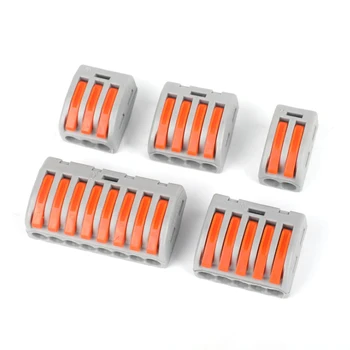 WAGO Mini Fast Wire Cable Connectors Universal Compact Conductor Spring Splicing Wiring Connector Push-in Terminal Block
WAGO Mini Fast Wire Cable Connectors Universal Compact Conductor Spring Splicing Wiring Connector Push-in Terminal Block