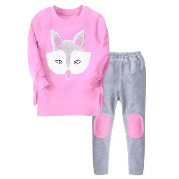 3-10T Teenager Girls Sport Cartoon Sets Baby Kids Fox T Shirt Pants Tracksuit 2pcs Clothes Children Animal Pattern Cute Outfit 
3-10T Teenager Girls Sport Cartoon Sets Baby Kids Fox T Shirt Pants Tracksuit 2pcs Clothes Children Animal Pattern Cute Outfit