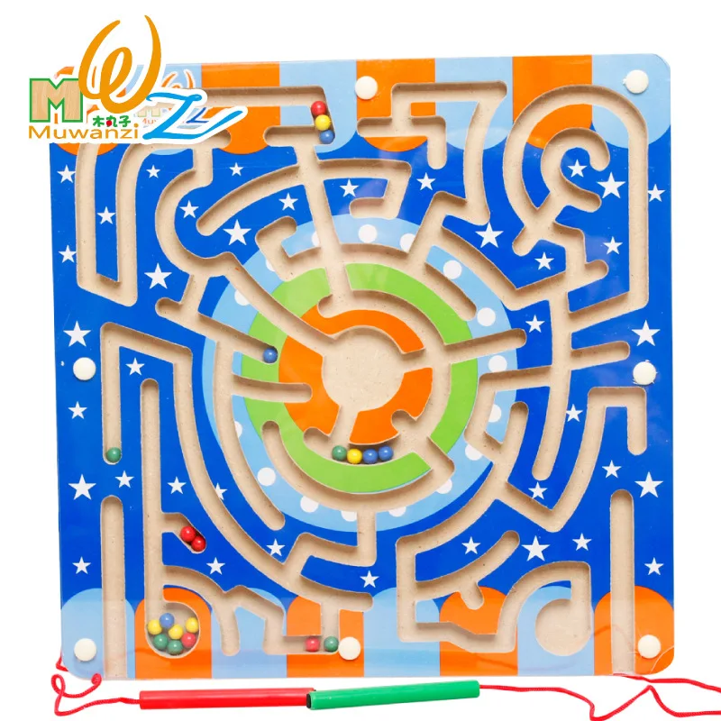 MWZ Magnetic Pen Wielding Maze Children Early Childhood Educational Wooden Toy Intelligence 
MWZ Magnetic Pen Wielding Maze Children Early Childhood Educational Wooden Toy Intelligence