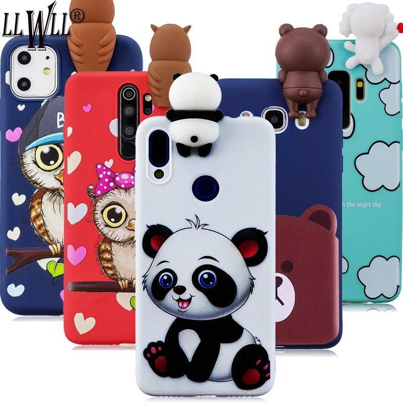 Чехол с рисунком панды для Huawei Y5 Prime 2018 Y6 Y6s Y7 Y9 2019 силиконовый чехол совы |