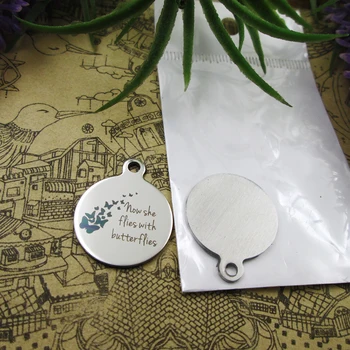 10pcs--"Now she flies with butterflies version 2"stainless steel charms 5 styles for choosing DIY Charms for necklace bracelets
10pcs--"Now she flies with butterflies version 2"stainless steel charms 5 styles for choosing DIY Charms for necklace bracelets