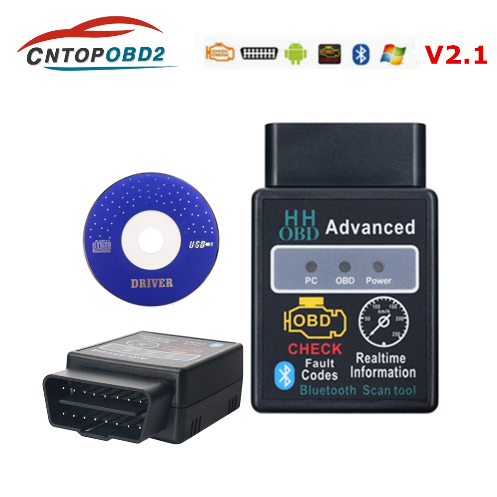 Newest HH OBD2 Bluetooth ELM327 V1.5 OBDII CAN BUS Check Engine Car Auto Diagnostic Scanner Tool Adapter For Android PC
Newest HH OBD2 Bluetooth ELM327 V1.5 OBDII CAN BUS Check Engine Car Auto Diagnostic Scanner Tool Adapter For Android PC