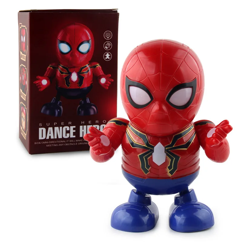 Hot Selling Electric Music Sound Making Spider-Man Dancing Robot Flash CHILDREN'S Toy
Hot Selling Electric Music Sound Making Spider-Man Dancing Robot Flash CHILDREN'S Toy
