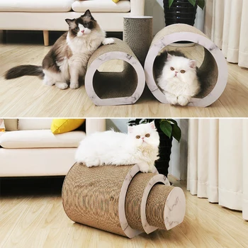 3Pcs/Set Pet Cat Scratching Board Tunnel Shape Sleeping Nest Scratch Board Corrugated Paper Cat Scratch Board for Home Pet
3Pcs/Set Pet Cat Scratching Board Tunnel Shape Sleeping Nest Scratch Board Corrugated Paper Cat Scratch Board for Home Pet