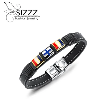 2019 2017 Fashion Retro Knit Leather Titanium Steel Cross Leather Bracelet&Bangles For Men
2019 2017 Fashion Retro Knit Leather Titanium Steel Cross Leather Bracelet&Bangles For Men
