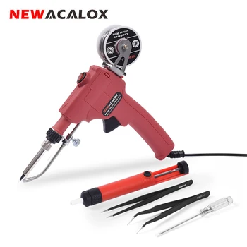 NEWACALOX 60W EU/US Automatic Soldering Gun Kit with On/Off Switch Desoldering Guns for Circuit Board Repair DIY Soldering Iron
NEWACALOX 60W EU/US Automatic Soldering Gun Kit with On/Off Switch Desoldering Guns for Circuit Board Repair DIY Soldering Iron