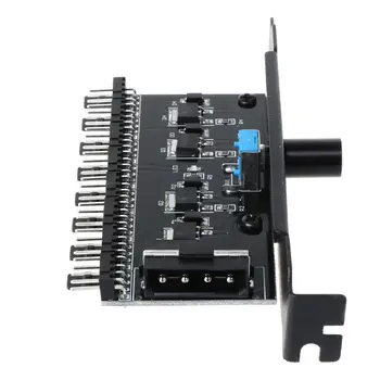 PC 8 Channels Fan Hub Cooling Fan Speed Controller for CPU Case HDD VGA PWM Fan PCI Bracket Power By 12V SATA/4Pin Fan Control
PC 8 Channels Fan Hub Cooling Fan Speed Controller for CPU Case HDD VGA PWM Fan PCI Bracket Power By 12V SATA/4Pin Fan Control