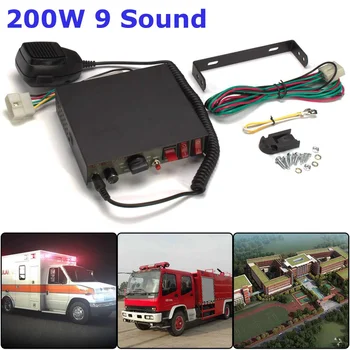 200W 9 Sound Tones Car Truck Warning Alarm Polices Siren Horn Speaker MIC System 
200W 9 Sound Tones Car Truck Warning Alarm Polices Siren Horn Speaker MIC System