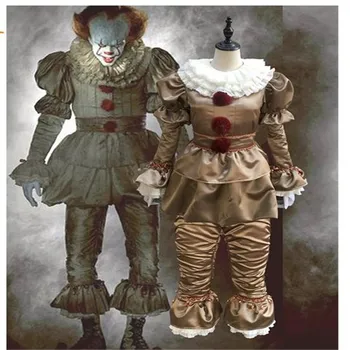 Joker Pennywise Cosplay Costume With Mask Stephen King It Chapter Two 2 Horror Clown Halloween Party Costume Prop
Joker Pennywise Cosplay Costume With Mask Stephen King It Chapter Two 2 Horror Clown Halloween Party Costume Prop