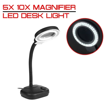 5X 10X Magnifier LED Desk Light 36 LED Multi-function Desktop Magnifying Lamp Daylight Craft Glass Table Lamp
5X 10X Magnifier LED Desk Light 36 LED Multi-function Desktop Magnifying Lamp Daylight Craft Glass Table Lamp