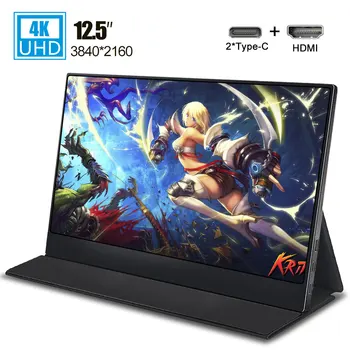 12.5 inch 4K lcd display FHD ips screen 3840x2160 portable monitor with type c interface Leather case for ps4 switch MacBook NS
12.5 inch 4K lcd display FHD ips screen 3840x2160 portable monitor with type c interface Leather case for ps4 switch MacBook NS