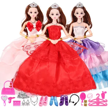 BJD Doll 1/6 30cm dolls for girls 12 joints Princess Wedding Dress Kawaii Barbie Doll Baby Kids Gifts Wear Accessories Clothes
BJD Doll 1/6 30cm dolls for girls 12 joints Princess Wedding Dress Kawaii Barbie Doll Baby Kids Gifts Wear Accessories Clothes