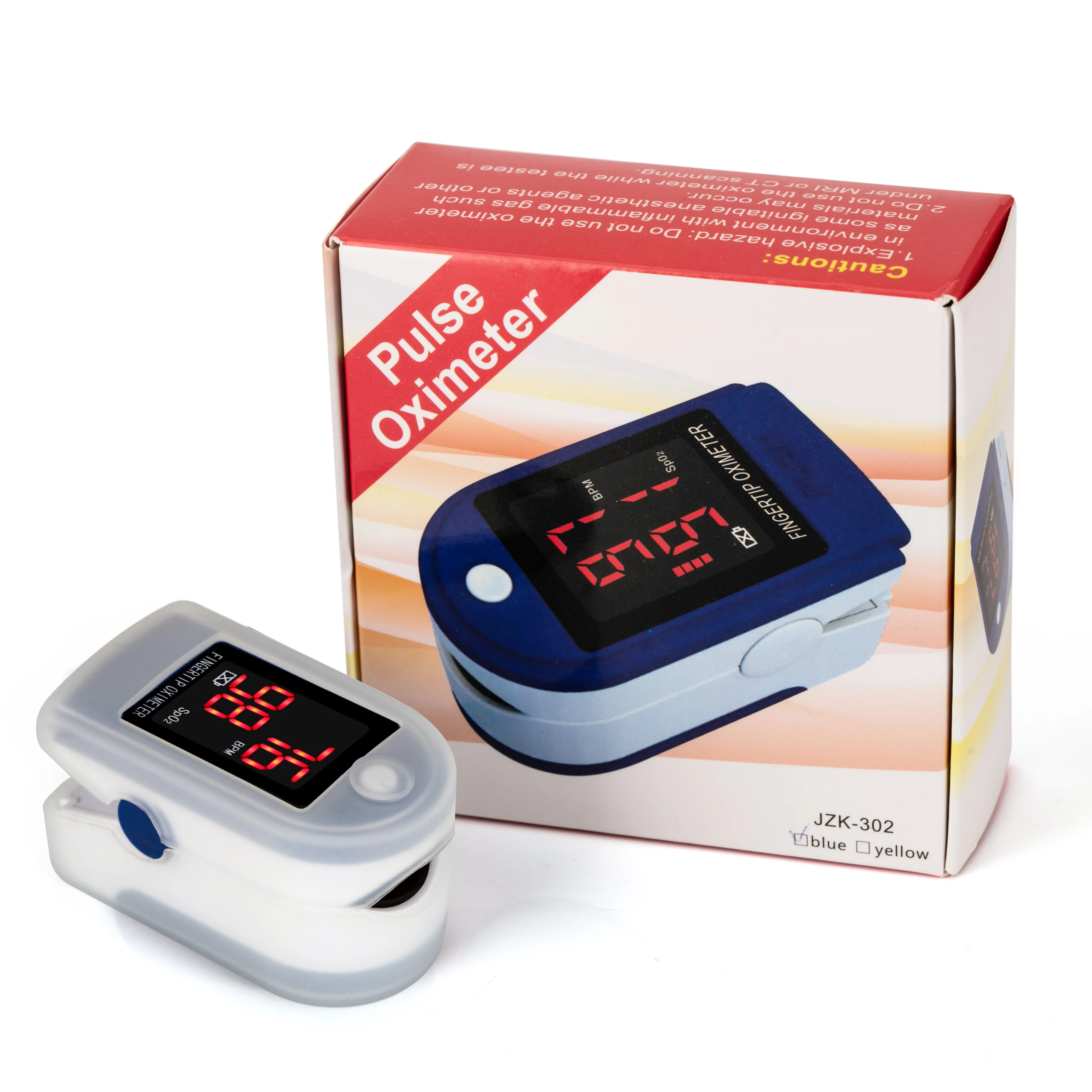 

Portable Fingertip Oximeter Monitor Blood Oxygen Saturation Pulsoximeter Heart Rate Spo2 Pulse Oximeter without Batteries