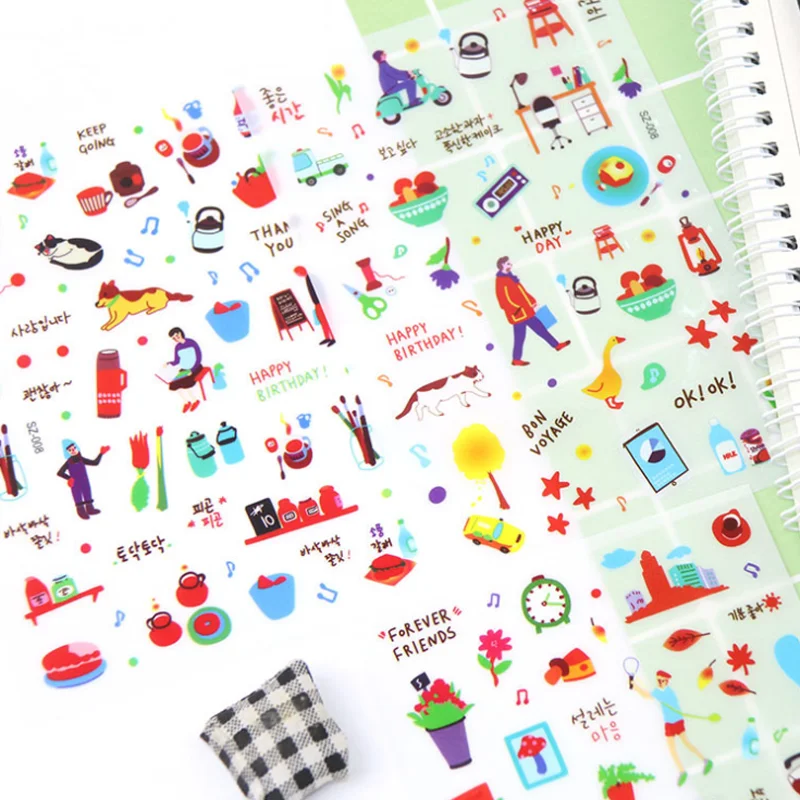 6 шт./упак. мультфильм Декоративные Канцелярские Стикеры свободного кроя жизнь Стикеры s "сделай сам" Скрапбукинг ярлыком Стикеры канцелярск... 
6 шт./упак. мультфильм Декоративные Канцелярские Стикеры свободного кроя жизнь Стикеры s "сделай сам" Скрапбукинг ярлыком Стикеры канцелярск...