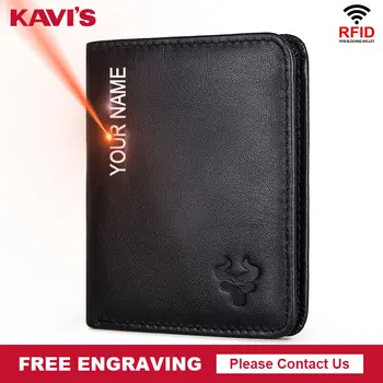 KAVIS Engraving Name 100% Cow Genuine Leather Men Wallets with Coin Pocket Small Male Purse Mini Black with Card Holders Rfid
KAVIS Engraving Name 100% Cow Genuine Leather Men Wallets with Coin Pocket Small Male Purse Mini Black with Card Holders Rfid