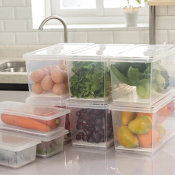 Storage Food Box Refrigerator Container Boxes Kitchen Plastic Crisper Egg Case Grain Containers 28X13X15.5 Cm
Storage Food Box Refrigerator Container Boxes Kitchen Plastic Crisper Egg Case Grain Containers 28X13X15.5 Cm