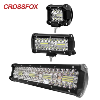 CROSSFOX 4 7 12 inch Car 60W Worklight 120W LED 240W Auto Work Light Bar For Off road 4x4 Tractor Motorcycle levels Boat Lamp
CROSSFOX 4 7 12 inch Car 60W Worklight 120W LED 240W Auto Work Light Bar For Off road 4x4 Tractor Motorcycle levels Boat Lamp