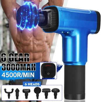 4500r/min Therapy Massage Guns 6 Gear 6 Massage Heads Muscle Massager 3000mAh Rechargeable Hammering Style Relax Deep Tissue
4500r/min Therapy Massage Guns 6 Gear 6 Massage Heads Muscle Massager 3000mAh Rechargeable Hammering Style Relax Deep Tissue