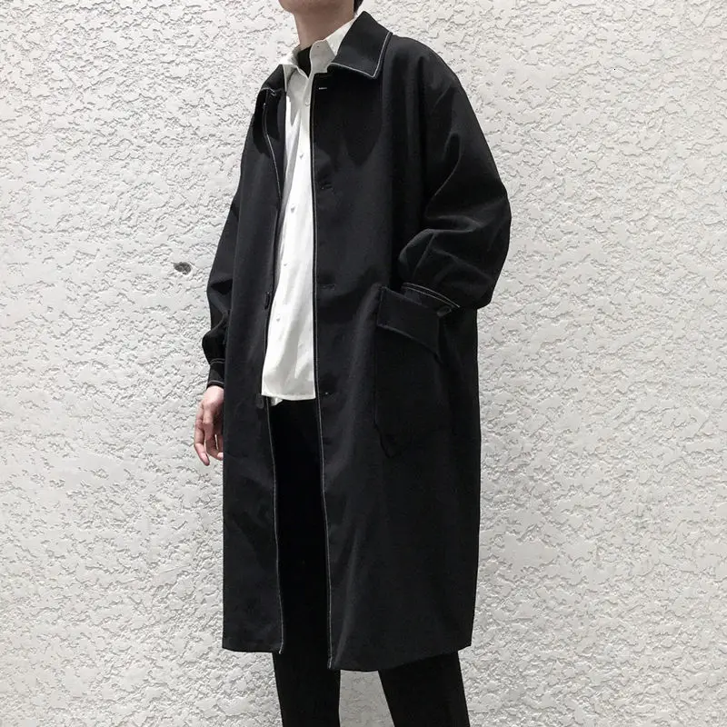 2020 Autumn And Winter New Youth Popular Loose Dark Open Line Wind Long Windbreaker Fashionable Casual Lapel Top Black
2020 Autumn And Winter New Youth Popular Loose Dark Open Line Wind Long Windbreaker Fashionable Casual Lapel Top Black