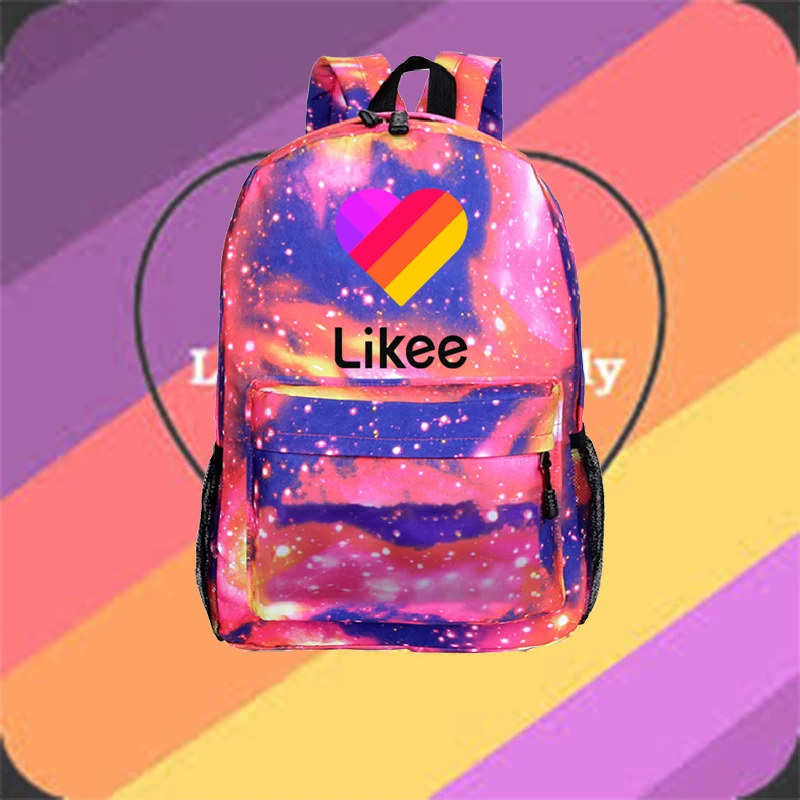 LIKEE APP Fashion Backpack Travel Rucksack Boys Girls School Bag Likee Men Women Teenager Backpacks Students School Supplies
LIKEE APP Fashion Backpack Travel Rucksack Boys Girls School Bag Likee Men Women Teenager Backpacks Students School Supplies
