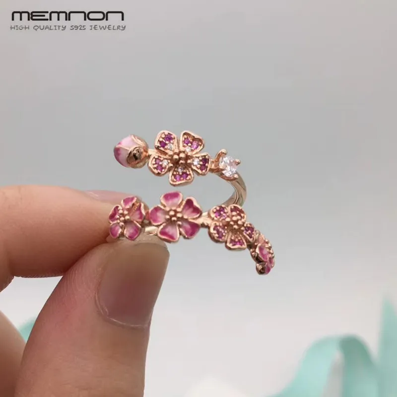 Mother's Day Silver wedding rings for women 925 Sterling Silver Peach Blossom flower engagement rose ring anillos fine Jewelry
Mother's Day Silver wedding rings for women 925 Sterling Silver Peach Blossom flower engagement rose ring anillos fine Jewelry