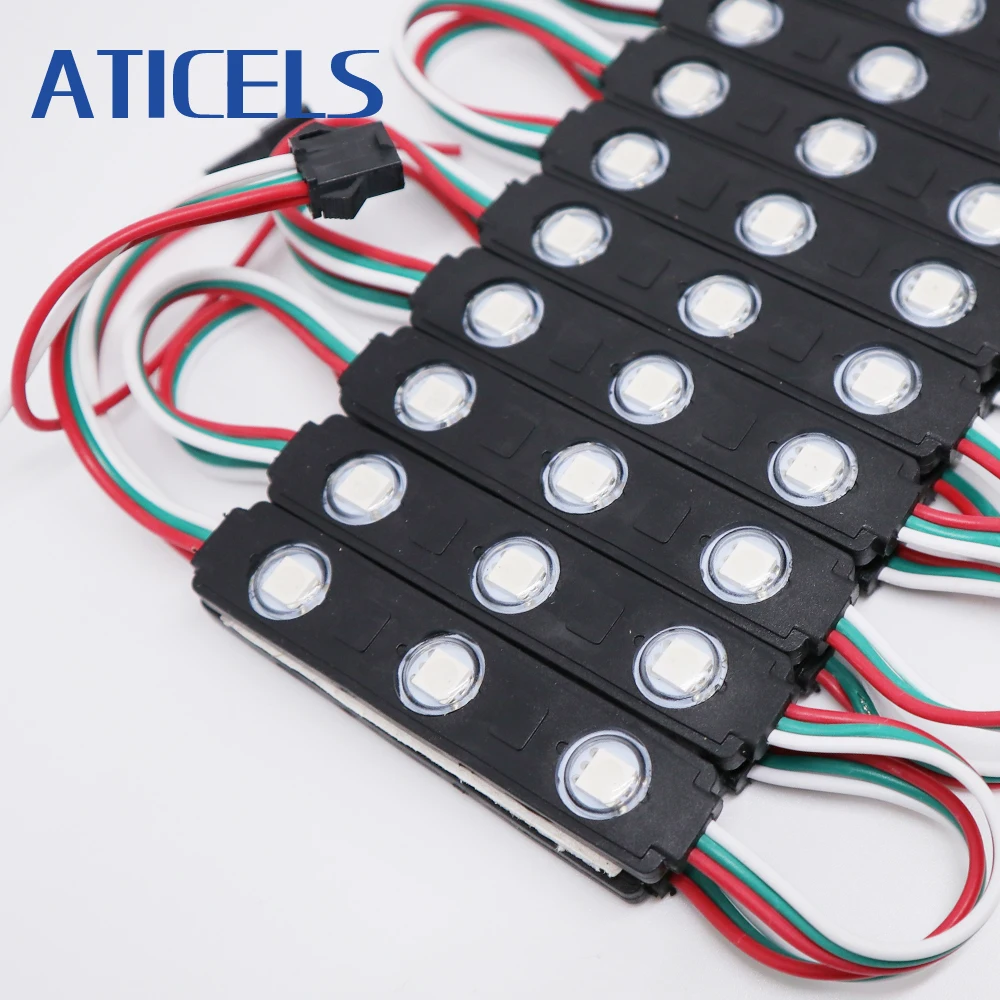 20PCS 12V WS2811 RGB LED Modules Pixel LED Strip 5050 IP65 Waterproof For Advertising Letter Led Sign Backlight
20PCS 12V WS2811 RGB LED Modules Pixel LED Strip 5050 IP65 Waterproof For Advertising Letter Led Sign Backlight