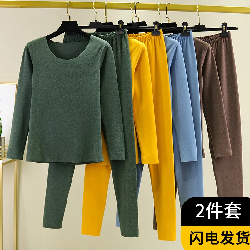 Delong thermal underwear set for women's fall / winter 2020 new self heating traceless plus Plush inner wear autumn clothes and
Delong thermal underwear set for women's fall / winter 2020 new self heating traceless plus Plush inner wear autumn clothes and