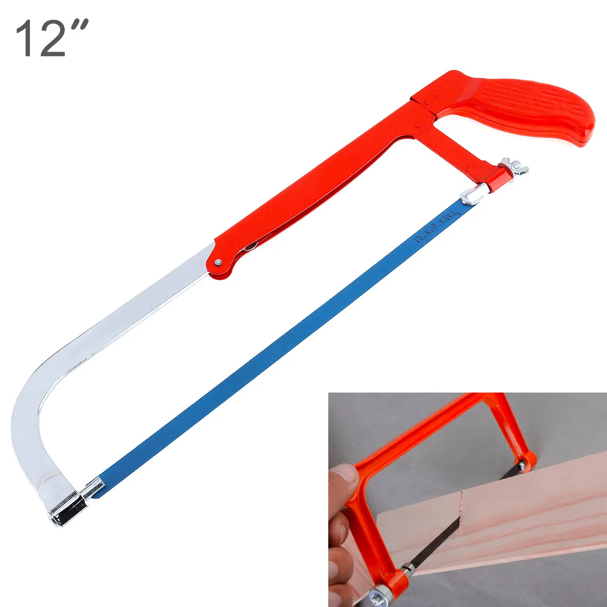 12 Inch Adjustable 200mm-300mm Manual Hacksaw Bow Saw with Frame and High Carbon Steel Saw Blade for Cutting Wood Metal Hack Saw
12 Inch Adjustable 200mm-300mm Manual Hacksaw Bow Saw with Frame and High Carbon Steel Saw Blade for Cutting Wood Metal Hack Saw