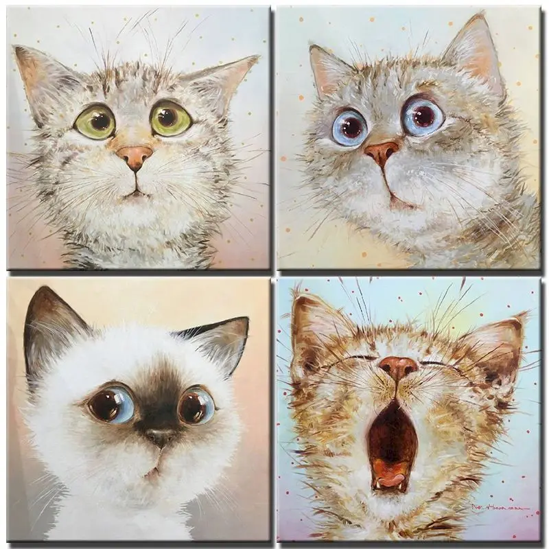 Adults Kit DIY Painting By Numbers Set On Canvas Hand Drawing Cat Head Picture Animals Oil Painting HandPainted Home Decor Gift
Adults Kit DIY Painting By Numbers Set On Canvas Hand Drawing Cat Head Picture Animals Oil Painting HandPainted Home Decor Gift