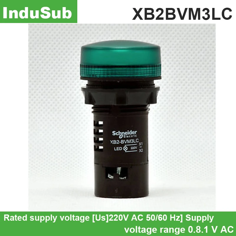 10 pieces XB2-BVM3LC 22 mm indicator light XB2BVM3LC AC220V green LED 220V AC 50/60 Hz
10 pieces XB2-BVM3LC 22 mm indicator light XB2BVM3LC AC220V green LED 220V AC 50/60 Hz