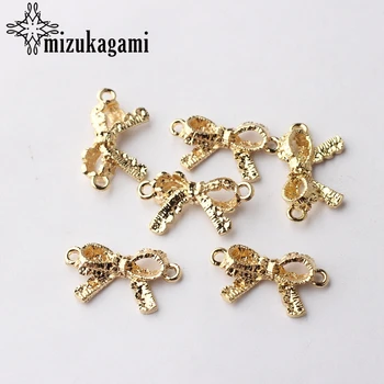 20pcs/lot Zinc Alloy Golden Metal Lace Bow Charms Pendant Connector For DIY Fashion Jewelry Making Finding Accessories
20pcs/lot Zinc Alloy Golden Metal Lace Bow Charms Pendant Connector For DIY Fashion Jewelry Making Finding Accessories
