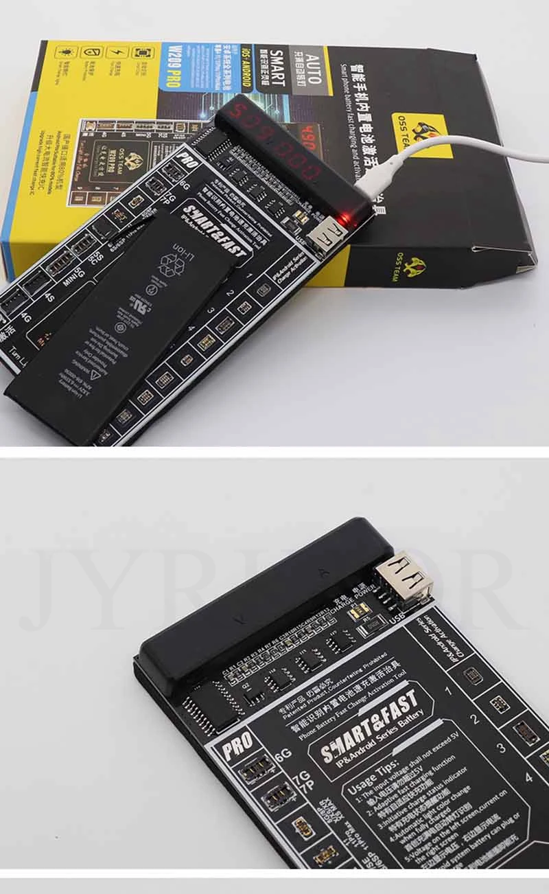 Jyrkior For iPhone X/XS/MAX 11 Pro Max 8/8P/7/Samsung Battery Fast Charger /Activation Circuit Tester PCB Board Repair Tools