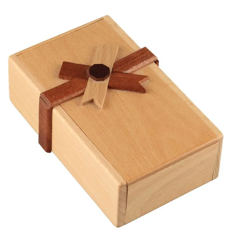 CN_ Mini Wooden Brain Teaser Puzzle Secret Gift Box Intelligence Game Toy Wide 