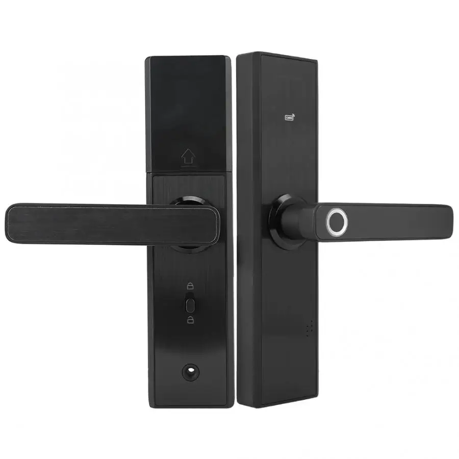 smart lock Fingerprint&Card&Password&Key Anti-Theft 2-Tough Electronic Home Security Smart Door Lock Black door handle lock
smart lock Fingerprint&Card&Password&Key Anti-Theft 2-Tough Electronic Home Security Smart Door Lock Black door handle lock