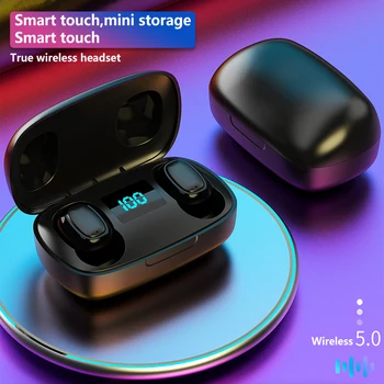 TWS Bluetooth 5.0 Earphones Digital Display Charging Box Wireless Headphone Stereo Waterproof Earbuds Headsets With Microphone
TWS Bluetooth 5.0 Earphones Digital Display Charging Box Wireless Headphone Stereo Waterproof Earbuds Headsets With Microphone