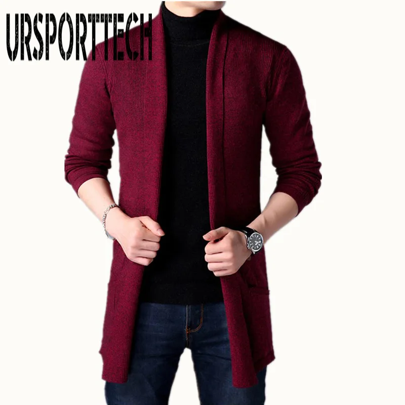 2019 New Brand Men's Long Cardigan Spring Autumn Solid Color Knitted Sweater Jackets Korean Long-sleeved Cardigan Sweater Coat
2019 New Brand Men's Long Cardigan Spring Autumn Solid Color Knitted Sweater Jackets Korean Long-sleeved Cardigan Sweater Coat