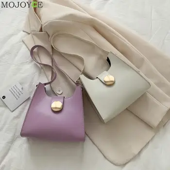 Simple Buckle Underarm Shoulder Bag Solid Color PU Leather Women Handbag Tote Popular Simple Female Daily Bag
Simple Buckle Underarm Shoulder Bag Solid Color PU Leather Women Handbag Tote Popular Simple Female Daily Bag