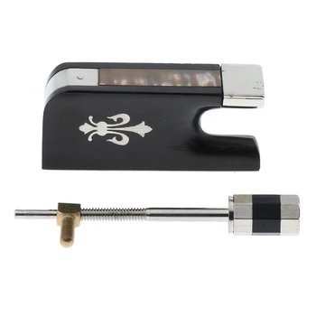 Exquisite Cupronickel Ebony Bow Frog with Screw DIY Set for Viola Cello Replacement Parts
Exquisite Cupronickel Ebony Bow Frog with Screw DIY Set for Viola Cello Replacement Parts